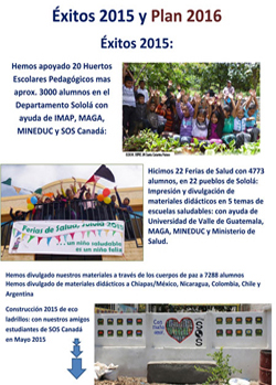 Éxitos 2015 y Plan 2016